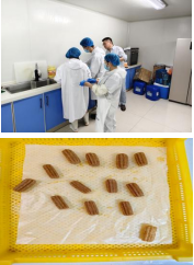 面食车间进行新产品研发